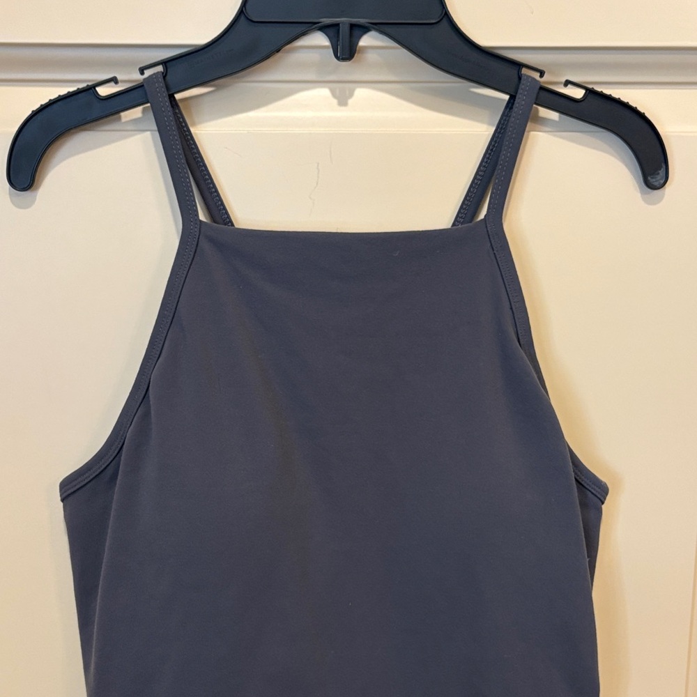 CALIA by Carrie Underwood Charcoal Gray Mini Dress - Picture 3 of 5